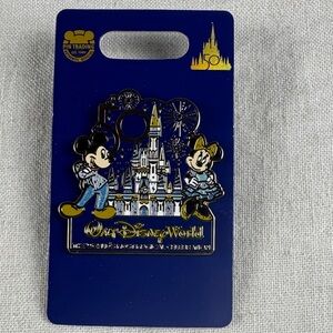 Disney Blue and Gold 50th Celebration Pin
